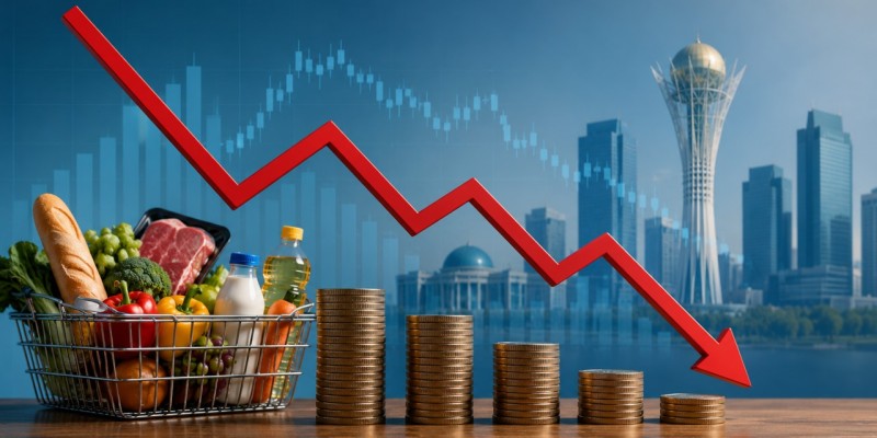 В Казахстане зафиксировано падение темпов инфляции